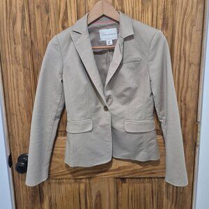 Banana Republic Women's Tan Blazer in Petites Size 0